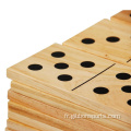 Ensemble de jouets de jeu en bois Domino